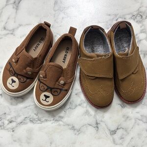 Old Navy Brown Bear & Carters Brogue Kids Sneakers